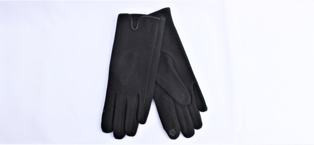 Shackelford plain glove with leatherette trim Style; S/LK4953BLK image 0